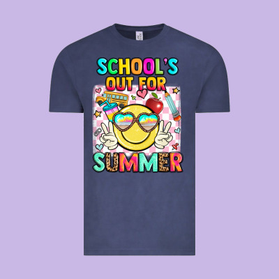School's Out For Summer Vintage Tee Designed By Jahusdesignshop