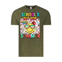 Vintage Olive school's out for summer Vintage Tee - JahusDesignShop