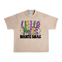 French Oak little miss mardi gras Urban Heavy Tee - MaliasSmallBusiness