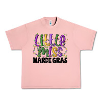 Salmon little miss mardi gras Urban Heavy Tee - MaliasSmallBusiness