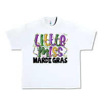 White little miss mardi gras Urban Heavy Tee - MaliasSmallBusiness