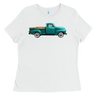 White western truck right side view Ladies Tee - FaDigitalArtStudio