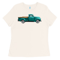 Bone western truck right side view Ladies Tee - FaDigitalArtStudio