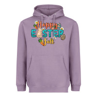 Lavender Happy Easter y'all Easter Day Heavyweight Hoodie - HowdyJamesFarm