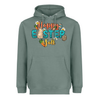 Sage Happy Easter y'all Easter Day Heavyweight Hoodie - HowdyJamesFarm