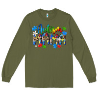 Army Green autism mama Long Sleeve Tee - MaliasSmallBusiness