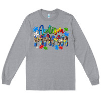 Heather Grey autism mama Long Sleeve Tee - MaliasSmallBusiness