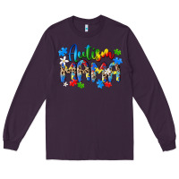 Plum autism mama Long Sleeve Tee - MaliasSmallBusiness