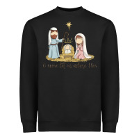 Black o come let us adore him Heavyweight Sweatshirt - MaliasSmallBusiness