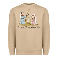 Mushroom o come let us adore him Heavyweight Sweatshirt - MaliasSmallBusiness