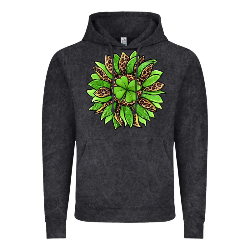 Lucky Leopard St Patricks Sunflower Vintage Hoodie by Jasminsmagicworld | Teevron