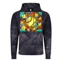 Cloud Black softball cowhide turquoise glitter tumbler Vintage Hoodie - Jasminsmagicworld