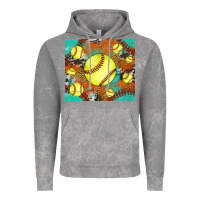 Cloud Rock softball cowhide turquoise glitter tumbler Vintage Hoodie - Jasminsmagicworld