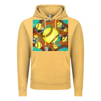 Vintage Mustard softball cowhide turquoise glitter tumbler Vintage Hoodie - Jasminsmagicworld