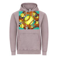 Vintage Zinc softball cowhide turquoise glitter tumbler Vintage Hoodie - Jasminsmagicworld
