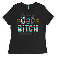 Black Behind Every Bad Bitch is a Carseat Ladies Tee - CowhideDigitalArt