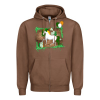 Chestnut Unicorn Dabbing with Shamrock for St. Patricks Day Zipper Hoodie - Bettercallsaul