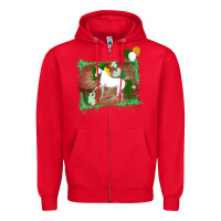 Red Unicorn Dabbing with Shamrock for St. Patricks Day Zipper Hoodie - Bettercallsaul