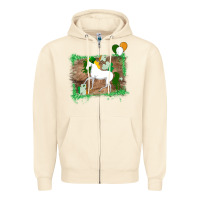 Sandshell Unicorn Dabbing with Shamrock for St. Patricks Day Zipper Hoodie - Bettercallsaul