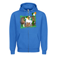 True Royal Unicorn Dabbing with Shamrock for St. Patricks Day Zipper Hoodie - Bettercallsaul