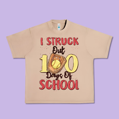 I Struck Out 100 Days Of School Urban Heavy Tee Designed By Maliassmallbusiness