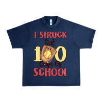Navy i struck out 100 days of school Urban Heavy Tee - MaliasSmallBusiness