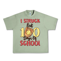 Oil Green i struck out 100 days of school Urban Heavy Tee - MaliasSmallBusiness