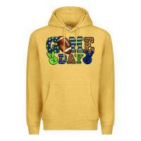 Antique Gold Game day green and blue team color Premium Hoodie - HowdyJamesFarm
