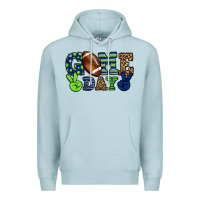 Blue Mist Game day green and blue team color Premium Hoodie - HowdyJamesFarm