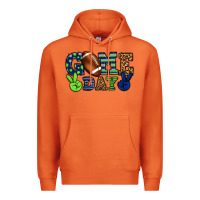 Carrot Game day green and blue team color Premium Hoodie - HowdyJamesFarm