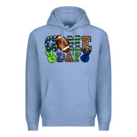 Colony Blue Game day green and blue team color Premium Hoodie - HowdyJamesFarm