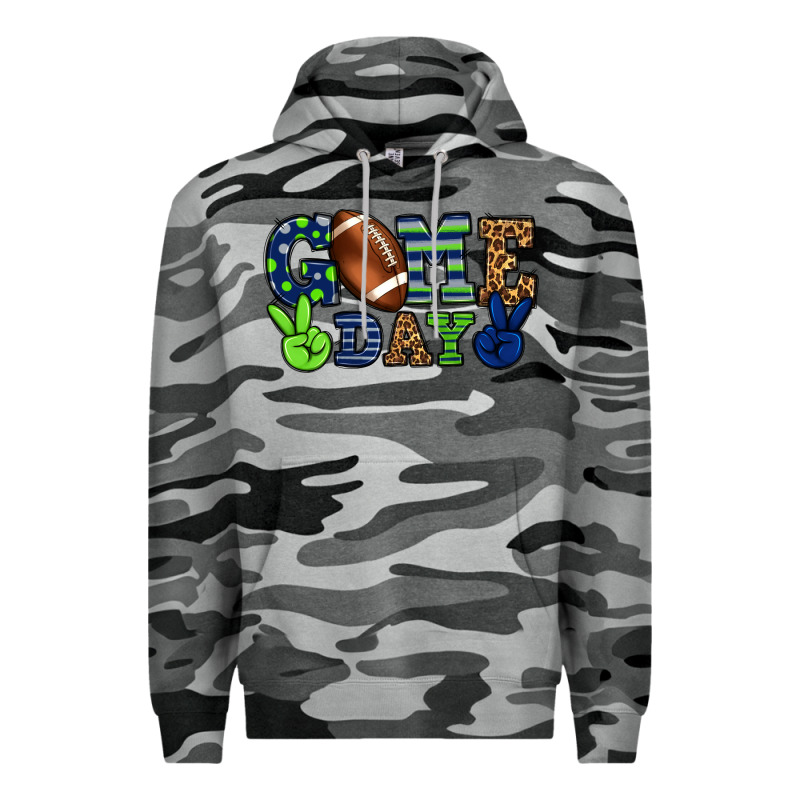 Game Day Green And Blue Team Color Premium Hoodie by HowdyJamesFarm | Teevron