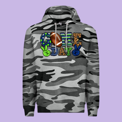 Game Day Green And Blue Team Color Premium Hoodie Designed By Howdyjamesfarm
