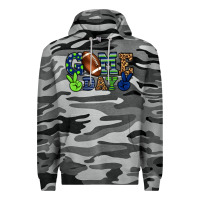 Slate Camo Game day green and blue team color Premium Hoodie - HowdyJamesFarm