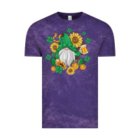 Cloud Purple st patrick's day shamrock sunflowers gnome Vintage Tee - MaliasSmallBusiness