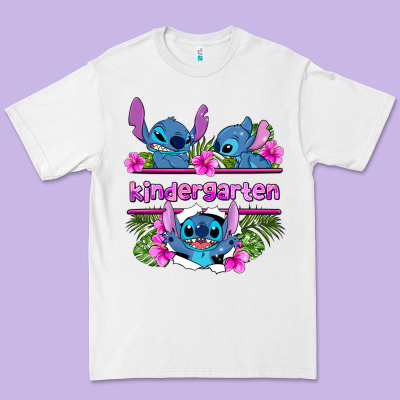 Preview Flower Stitch Kindergarten Premium Tee Designed By Adodesignshop