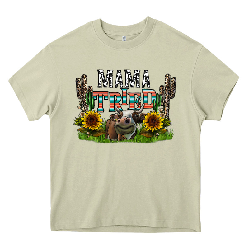 Mama Tried1 Heavy Core Tee by CowhideDigitalArt | Teevron
