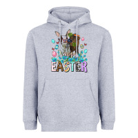 Heather Grey Happy Easter Heifers Easter Day Heavyweight Hoodie - HowdyJamesFarm