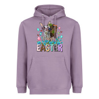Lavender Happy Easter Heifers Easter Day Heavyweight Hoodie - HowdyJamesFarm
