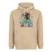 Mushroom Happy Easter Heifers Easter Day Heavyweight Hoodie - HowdyJamesFarm