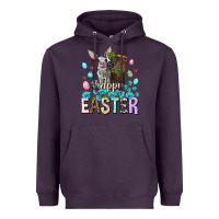 Plum Happy Easter Heifers Easter Day Heavyweight Hoodie - HowdyJamesFarm