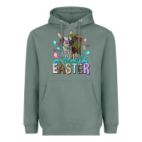 Sage Happy Easter Heifers Easter Day Heavyweight Hoodie - HowdyJamesFarm