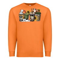 Carrot Cowhide coffee cups Premium Sweatshirt - HowdyJamesFarm