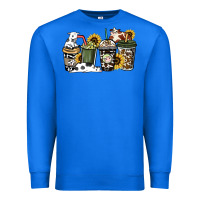 True Royal Cowhide coffee cups Premium Sweatshirt - HowdyJamesFarm