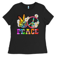 Black lgbtq peace and sembols Ladies Tee - HRA Design Shop