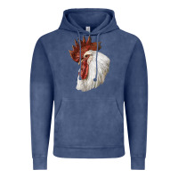 Vintage Denim Leghorn Rooster Head Vintage Hoodie - LillyAllenDesigns