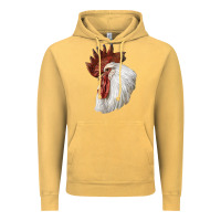 Vintage Mustard Leghorn Rooster Head Vintage Hoodie - LillyAllenDesigns