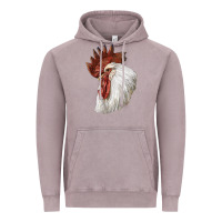 Vintage Zinc Leghorn Rooster Head Vintage Hoodie - LillyAllenDesigns