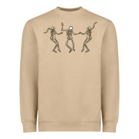 Mushroom dancing skeletons Heavyweight Sweatshirt - MaliasSmallBusiness