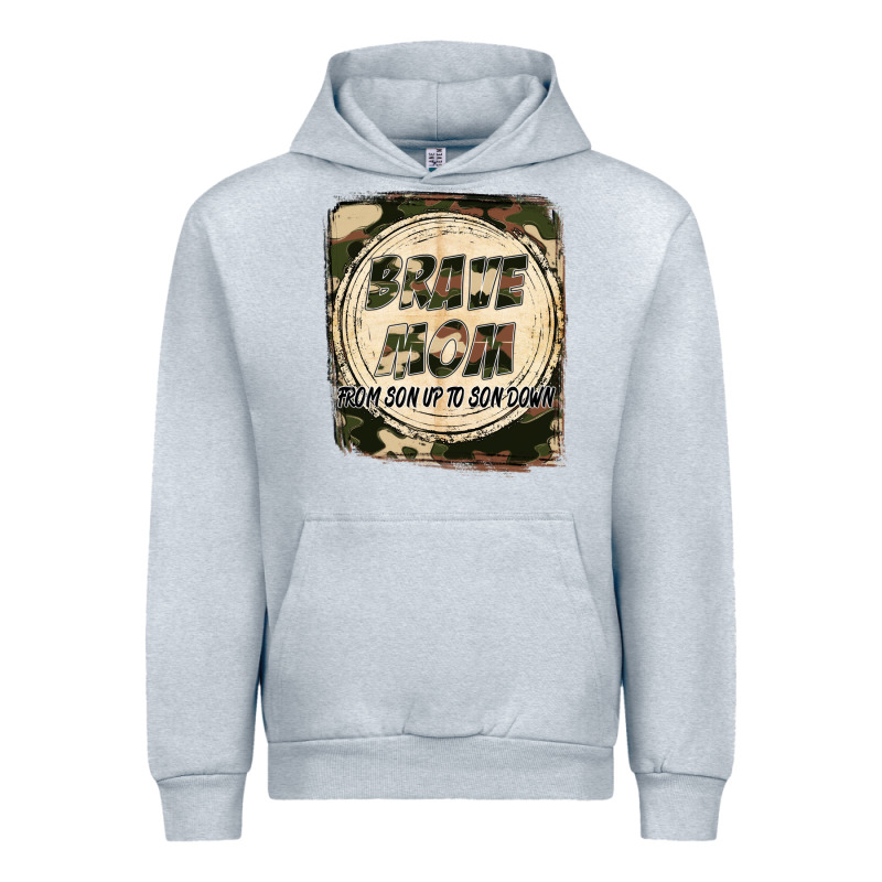 Brave Mom From Son Up To Son Down Mother's Day Urban Hoodie by FaDigitalArtStudio | Teevron